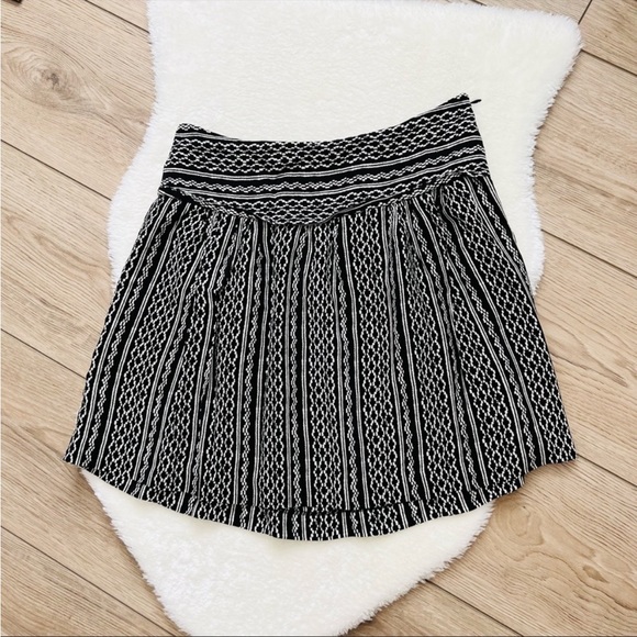 MADEWELL Skyline Tidalwave Print Silk Skirt Medium - Picture 4 of 6